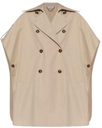 Max Mara - Finezza Double-Breasted Short-Sleeved Cape - Lyst
