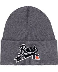 BOSS by HUGO BOSS Albo Logo Beanie in 