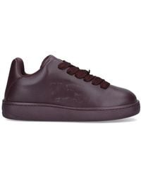 Burberry - Box Equestrian Knight Embossed Sneakers - Lyst