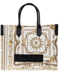 Balmain - Printed B-Army Medium Tote Bag - Lyst