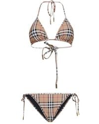 Burberry Vintage Check Two-piece Bikini Set - Multicolour