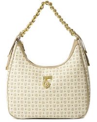 Pollini - Heritage Monogram Printed Classic Hobo Bag - Lyst