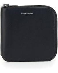 Acne Studios - Logo Detailed Medium Zipped Bifold Wallet - Lyst