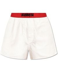 DSquared² - Logo-Embroidered Boxer Shorts - Lyst