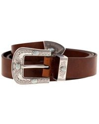 Brunello Cucinelli - Calfskin Pull Up Belt - Lyst