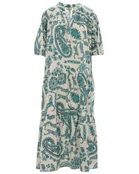 Woolrich - Parsley Print Short-sleeved Dress - Lyst