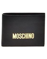 Moschino - Logo Plaque Bifold Wallet - Lyst