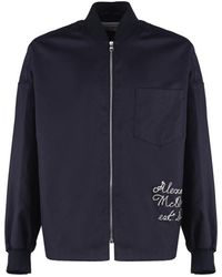 Alexander McQueen - Bomber Jacket With Embroidery - Lyst