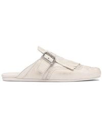 Prada - Fringe-Detailed Slip-On Mules - Lyst