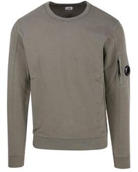 Company Diagonal Raised Fleece Mosterd Sweatshirt in het Geel voor heren gym en workout Heren Kleding voor voor Kleding voor sport C.P 