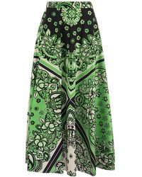 RED Valentino - Midi Skirt With Print - Lyst