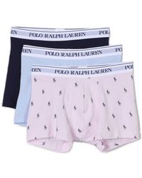 Polo Ralph Lauren - Triple-pack Logo Band Trunks - Lyst