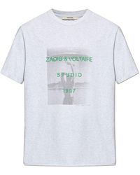 Zadig & Voltaire - Printed T-Shirt - Lyst