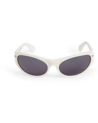 Off-White c/o Virgil Abloh - Napoli Round Frame Sunglasses - Lyst