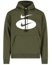 Nike Swoosh League Drawstring Hoodie - Green