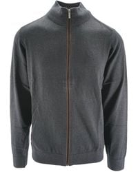 Bugatti - Long-Sleeved Zip-Up Cardigan - Lyst