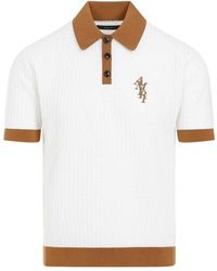 Amiri - Polo Shirt With Contrasting Edges And Embroidered Logo - Lyst
