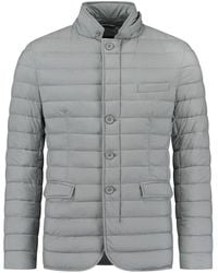 Herno - High-neck Long Sleeved Padded Jacket - Lyst
