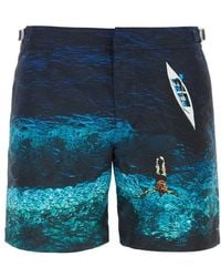 Orlebar Brown - Printed Photographic Swimming Shorts - Lyst