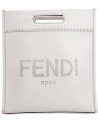 Fendi - Smooth Leather Tote Bag - Lyst