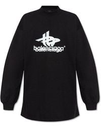 Balenciaga - T-shirt With Long Sleeves, - Lyst