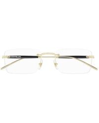 Montblanc - Rectangular Frame Glasses - Lyst