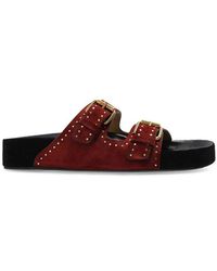 Isabel Marant - Stud Embellished Buckle Strap Sandals - Lyst