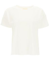 Loulou Studio - Basic T-shirt With Logo Embroidery - Lyst
