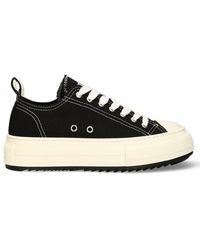DSquared² - Round Toe Low-Top Sneakers - Lyst