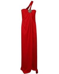 Blumarine - One-Shoulder Maxi Dress - Lyst