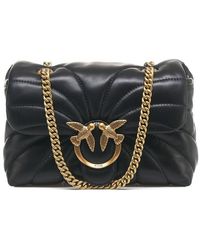 Pinko - Love Puff Chain Linked Mini Crossbody Bag - Lyst