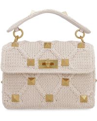 Valentino In.it Crochet Tote Bag in Natural | Lyst