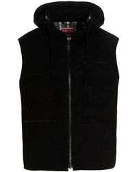 KENZO - Maxi Pocket Hooded Vest - Lyst