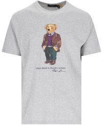 Polo Ralph Lauren - Polo Bear Graphic-print Cotton-jersey T-shirt - Lyst