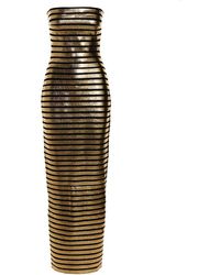 Balmain - Striped Maxi Dress - Lyst