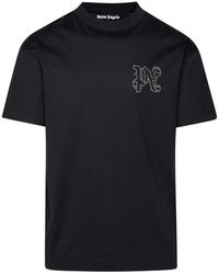 Palm Angels - Black Cotton T-shirt - Lyst