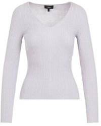 Theory - V-neck Knitted Jumper - Lyst