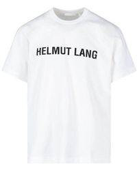 Helmut Lang Logo Print T-shirt - White