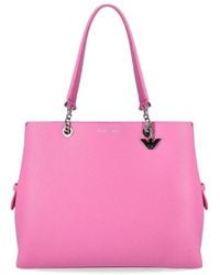 Emporio Armani - Charm Pink Shopping Bag - Lyst