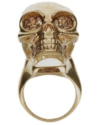 Alexander McQueen - Musk Skull Ring - Lyst