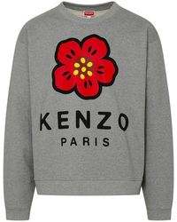 KENZO - Felpa Boke Flower In Cotone - Lyst