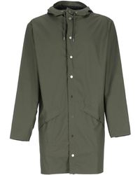 Rains - Long Sleeved Drawstring Hooded Jacket - Lyst