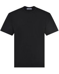 Stone Island - Logo Embroidered Crewneck T-Shirt - Lyst