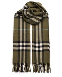 Burberry - Giant Check Cachemire Scarf - Lyst