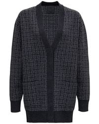 Givenchy 4g Cashmere Knititted Cardigan - Grey