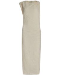 Isabel Marant - Crinkled Asymmetric Midi Jersey Dress - Lyst