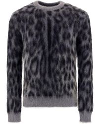 Dolce & Gabbana Leopard Intarsia Jumper - Multicolour