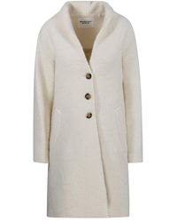 Isabel Marant - Single-Breasted Drop Shoulder Coat - Lyst