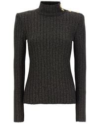 Balmain - Lurex Sweater Sweater, Cardigans - Lyst