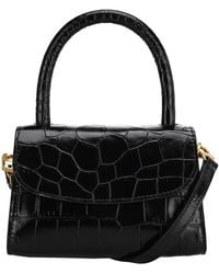 BY FAR - Embossed Mini Shoulder Bag - Lyst